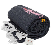 Charcoal Baja Thunderbird Yoga Blanket